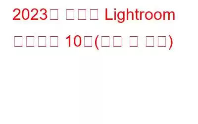 2023년 최고의 Lightroom 플러그인 10개(무료 및 유료)