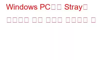 Windows PC에서 Stray가 실행되지 않는 문제를 해결하는 방법