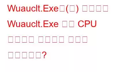 Wuauclt.Exe은(는) 무엇이고 Wuauclt.Exe 높은 CPU 사용량을 수정하는 방법은 무엇입니까?