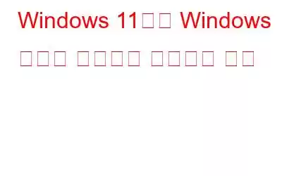 Windows 11에서 Windows 패키지 관리자를 사용하는 방법