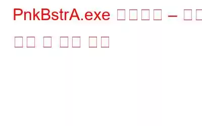 PnkBstrA.exe 프로세스 – 정의, 용도 및 제거 방법