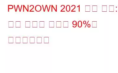 PWN2OWN 2021 최종 결과: 해킹 시도의 놀라운 90%가 성공했습니다